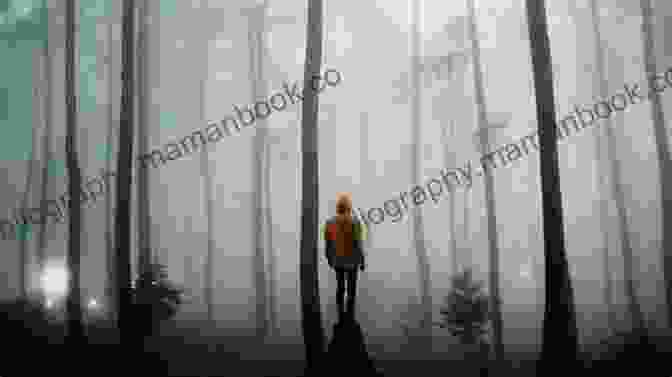 A Person Walking Alone In A Dark And Foggy Forest, Symbolizing The Challenges And Isolation Of Life's Struggles Life Struggles In A Dark World