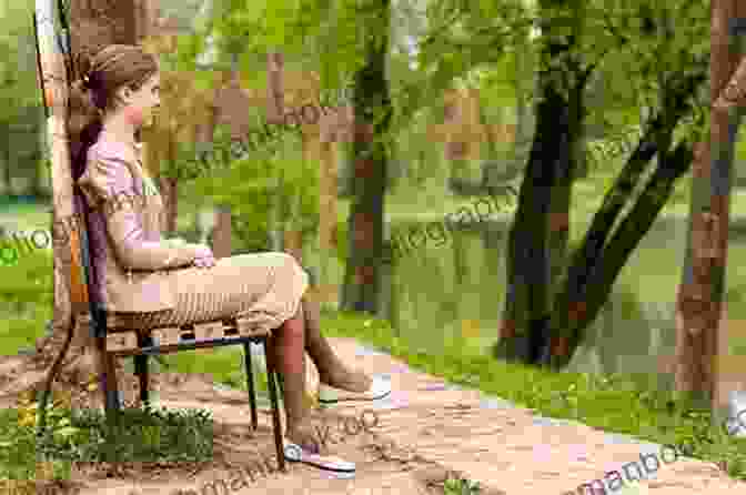 A Woman Sitting On A Bench, Looking Downcast, With The Words 'Missing You Already' Written On The Bench Missing You Already Abby Linwood