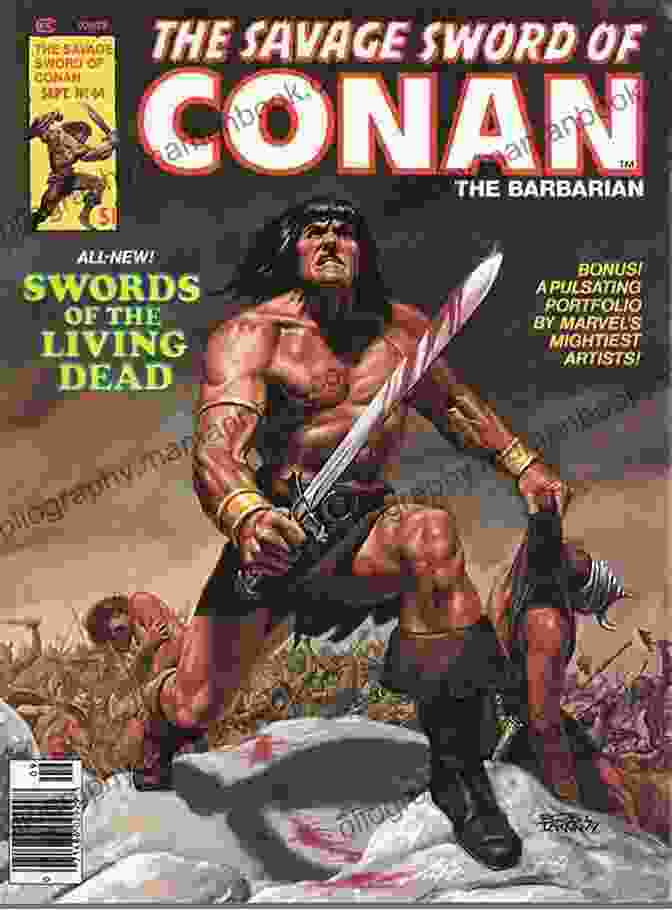 Conan The Barbarian Comic Book Cover Featuring A Fierce Conan Wielding A Sword On A Battlefield Conan The Barbarian (1970 1993) #59 Roy Thomas