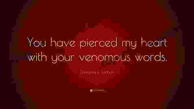 Image Of A Poem Titled 'Venomous Heart' With Imagery Of A Heart Pierced By Thorns Venom: A Collection Of Poems