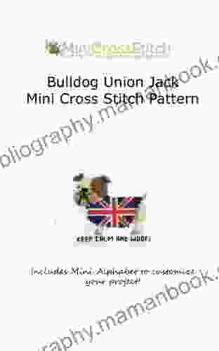 Bulldog Union Jack Mini Cross Stitch Pattern