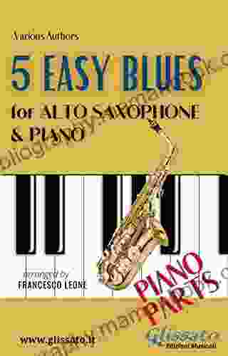5 Easy Blues Alto Saxophone Piano (Piano Parts) (5 Easy Blues For Alto Sax And Piano 2)